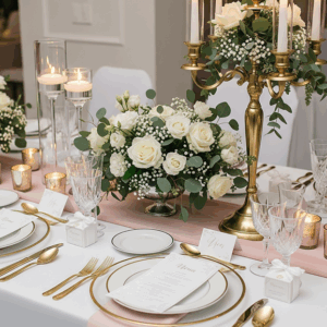 Esküvői asztaldísz