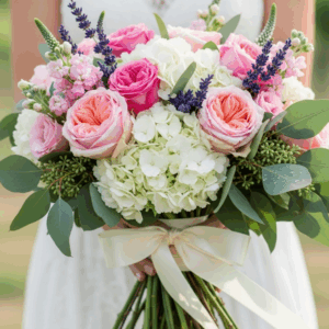 Esküvői élővirág csokor